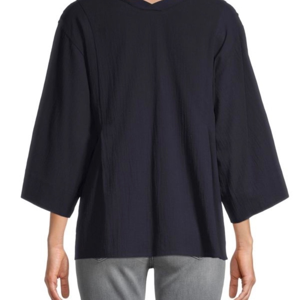 VINCE Three-Quarter Sleeve V-neck Top - Picture 2 of 10